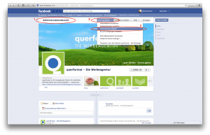 Facebook Administrationsaufgaben
