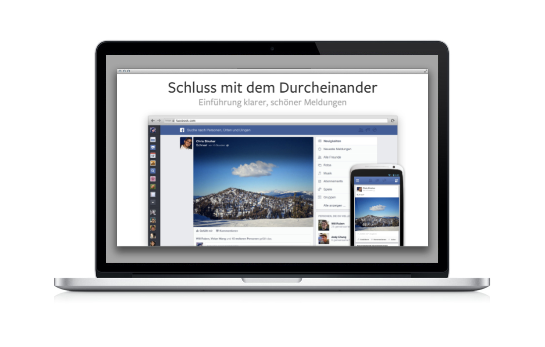 Der neue Facebook Newsstream